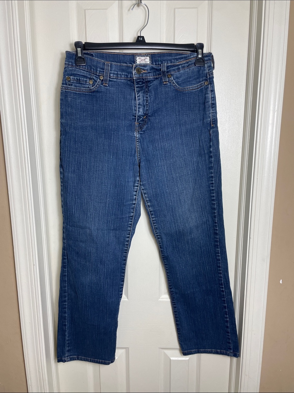 Levi’s perfectly slimming straight jeans
